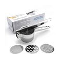 Edelstahl Kartoffel Ricer Stampfer Obst Essen Ricer Handbuch Entsafter Squeezer Handbuch Stampfer fuer Kartoffeln Obst Gemuese B