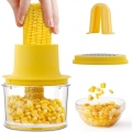 Corn Stripper Corn Drescher Edelstahl Schälmaschine Kochgeräte 4-in-1-Aufbewahrungsbecher + Maishobel + Hobel + Haltegriff Multi