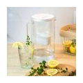 Glas Wasserfilter Wessper 2,5 L mit 10 Filterkartuschen, kompatibel mit Brita Maxtra