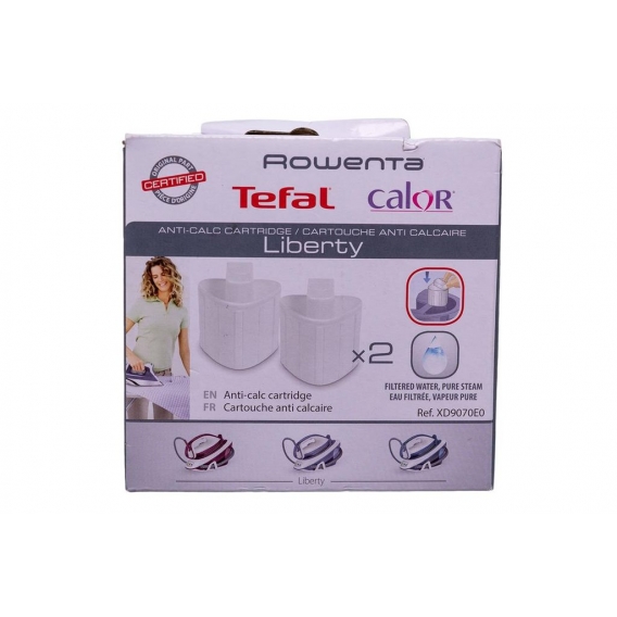 Tefal XD9070E0 Kalkfilter (2x) für SV7010 SV7020 SV7030 Liberty Dampfbügeleisen