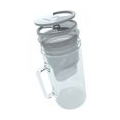 Wessper Glaskanne Crystaline 2.5L mit Wessper AquaMax Filter - Grau