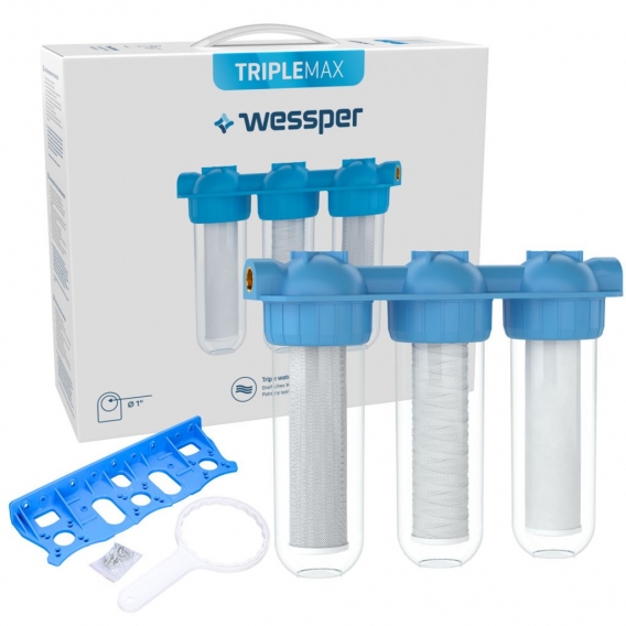 Wessper TripleMax 1'' 3-stufiger Naruric Wasserfilter