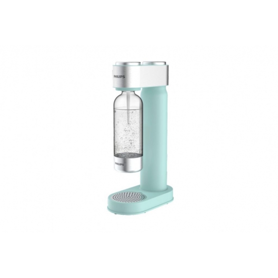 PHILIPS AQUA  Soda Maker Wassersprudler + 425 g CO²-Zylinder + 1 PET-Flasche 1 Liter, mintgrün