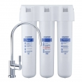 AQUAPHOR Aktivkohle-Wasserfilter-System Crystal ECO mit Filter K3, K7B, K7. Mikrofiltration von Trinkwasser zur zuverlässigen En