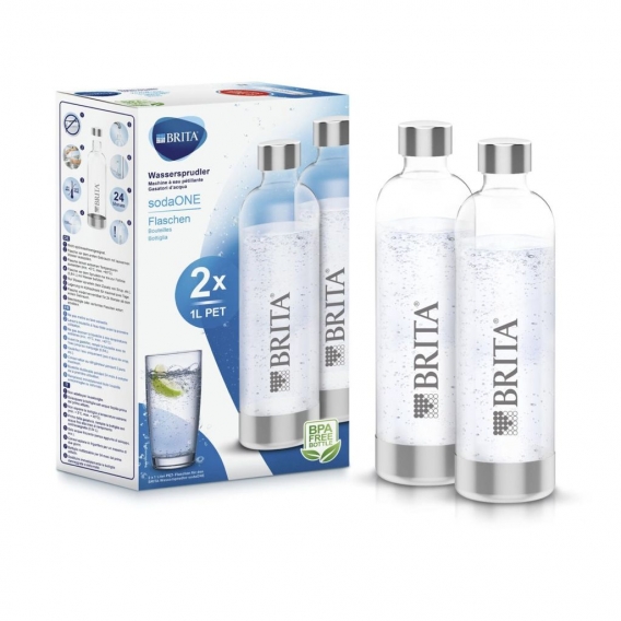 Brita sodaOne PET Pack 2 Bottle Wassersprudler Trinkflasche