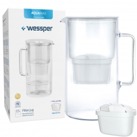 More about Wessper Glaskanne Crystaline 2.5L mit Wessper AquaMax Filter