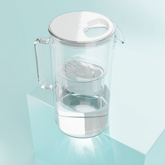 Wessper Glaskanne Crystaline 2.5L mit Wessper AquaMax Filter