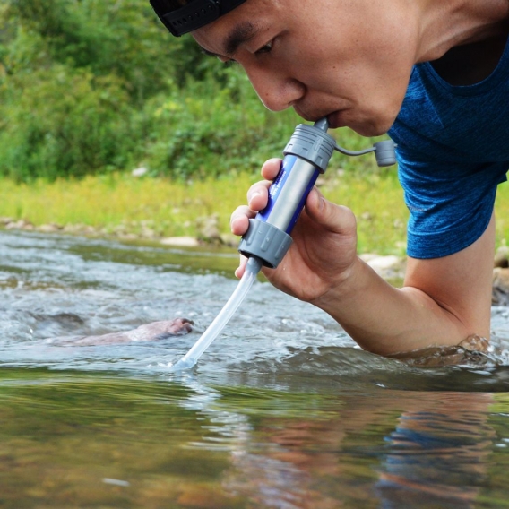 Outdoor-Wasserfilter Strohwasser-Filter-System Wasserfilter für Notfallvorsorge Camping Reisen Backpacking