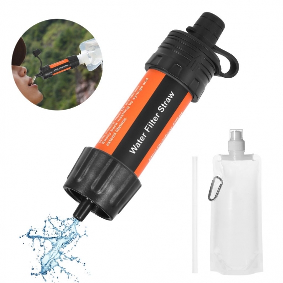 Wasserfilter fš¹r den Au?enwasserfilter Wasserreiniger fš¹r die Notfallvorsorge Camping Travelling Backpacking