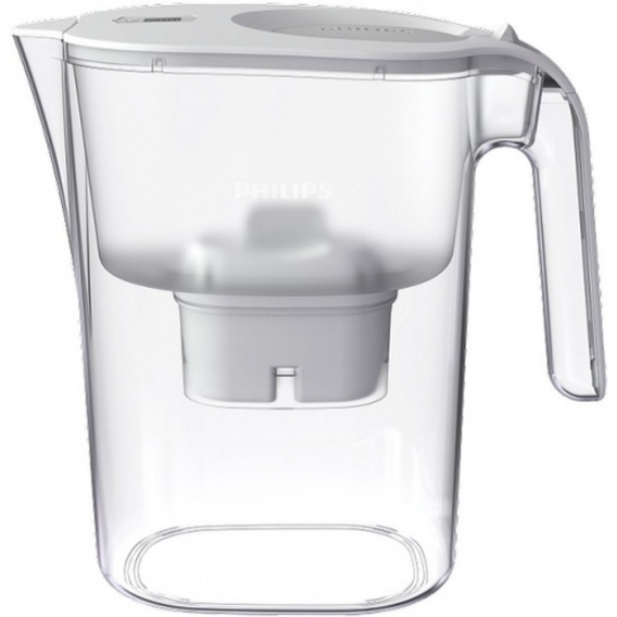 PHILIPS AQUA Wasserfilterkaraffe Mayflower 2,6 L, weiß