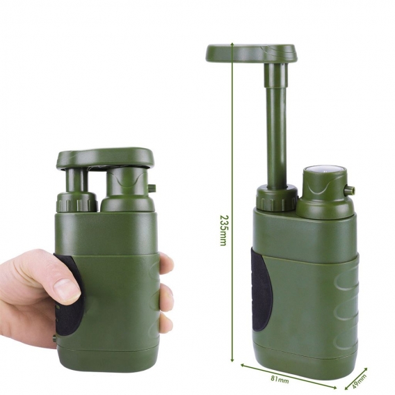 Outdoor Wasserfilter, Tragbarer Wasseraufbereiter Set, Outdoor Notfall Survival Wasserfilter Für Camping Wandern Reisen Wasserfi