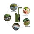 Wasserfilter Outdoor, Tragbarer Camping Wasser Filter Personal Filter Tischwasserfilter mit Starterpaket Kartuschen für Wandern 