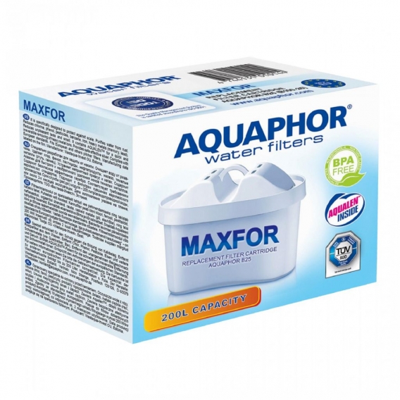 AQUAPHOR 6 x Wasserfilter- Wechselkartusche Maxfor (B100-25) Ersetzt Filterkartusche MAXTRA®* von BRITA ®*. Kompatibel mit Wasse