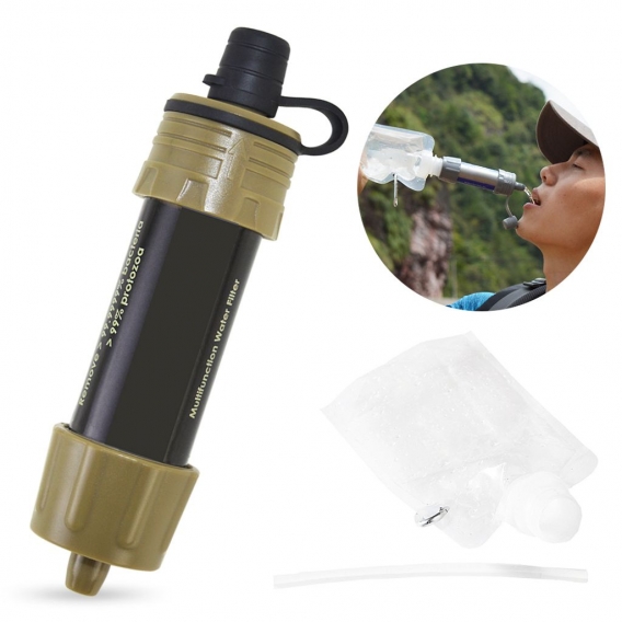 Outdoor-Wasserfilter Strohwasser-Filter-System Wasserfilter fš¹r Notfallvorsorge Camping Reisen Backpacking