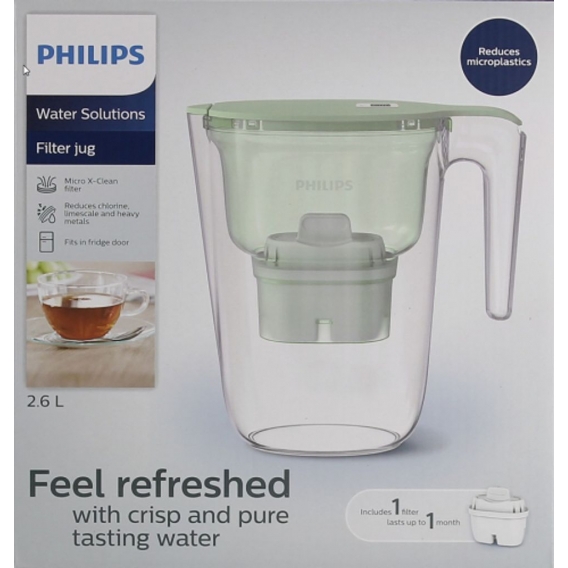 PHILIPS AQUA Wasserfilterkaraffe Mayflower 1,5 L, grün