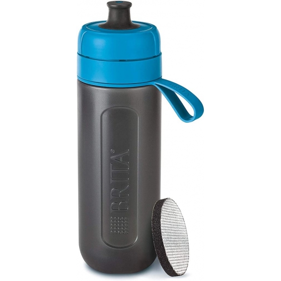 BRITA Wasserfilter-Flasche fill&go Active Blau - Sport Trinkflasche (1er Pack)