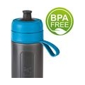 BRITA Wasserfilter-Flasche fill&go Active Blau - Sport Trinkflasche (1er Pack)