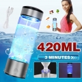 MECO 420ml Wasserstoff-Reiche Flasche Wasserstoffgenerator Wasser Tasse Lonizer Generator USB-Wiederaufladbare Wasserstoff Gebur