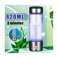 MECO 420ml Wasserstoff-Reiche Flasche Wasserstoffgenerator Wasser Tasse Lonizer Generator USB-Wiederaufladbare Wasserstoff Gebur