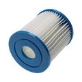 vhbw 2x Filterkartusche Ersatz für Bestway Flowclear Filter Größe 1 (58093) für Swimmingpool, Filterpumpe - Wasserfilter, Blau, 