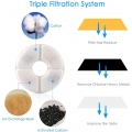 4 Stück Aktivkohlefilter Trinkbrunnen Filter für 2.4L Katzen Wasserspender