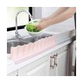 Versenkbare Saugnapf-Spüle Klappe Wasserbarriere, Spüle Wasser Spritzschutz Ölsichere Spritzschutzwand Küche Küche Home Tools Sp