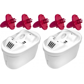 More about 5 Adapter für Brita PerfectFit Tischwasserfilter zur Nutzung von MultiMax+ u. a. Patronen inklusive 2 MultiMax+-Kartuschen