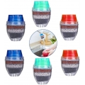 6PCS Mini Wasserhahn Wasserfilter Aktivkohle-runder Hahn Wasser Filter - Mini Home Coconut Aktivkohlefilter - Küche Werkzeug