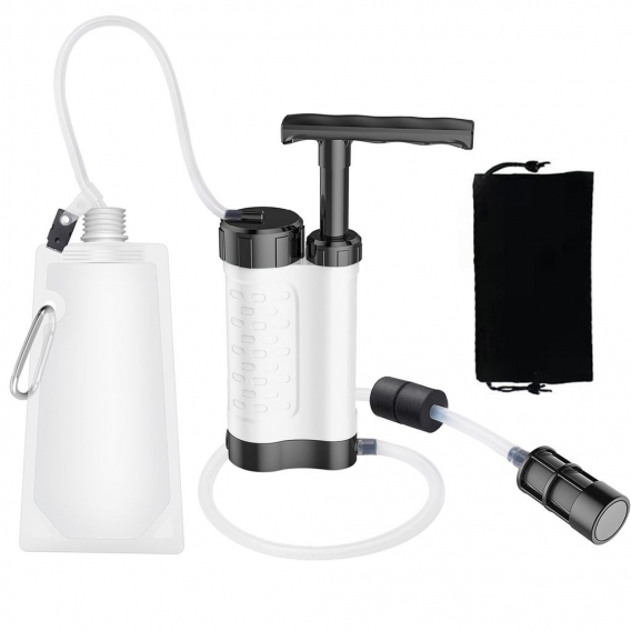 Wasseraufbereitungspumpe Wasserfiltrationssystem mit 0,01 Mikron Wasserfilter Tragbare Outdoor-Notfall-š¹berlebensausrš¹stung fš