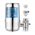 Wasserhahn-Wasserfilter mit 8-lagiger Kartusche Leitungswasserfilter-Filtrationssystem Wasserfilter mit zwei Ausg?ngen fš¹r hart