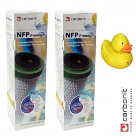 More about NFP Premium Carbonit Patrone 2er Set Wasserfilter Original + GRATIS Badeente