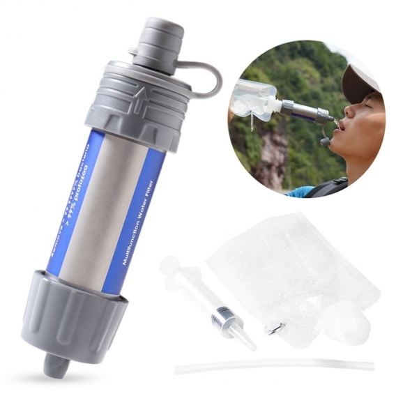 Wasserfilter Outdoor Tragbarer Camping Wasseraufbereitung Entfernt 99.99% Bakterien Filter auf 0,01 Microns