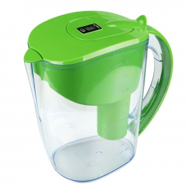 More about Home Office Alkalischer Wasserfilterkrug 7 Stufen Aktivkohle Netzkessel Wasserreiniger, 3,5 L Farbe Grün