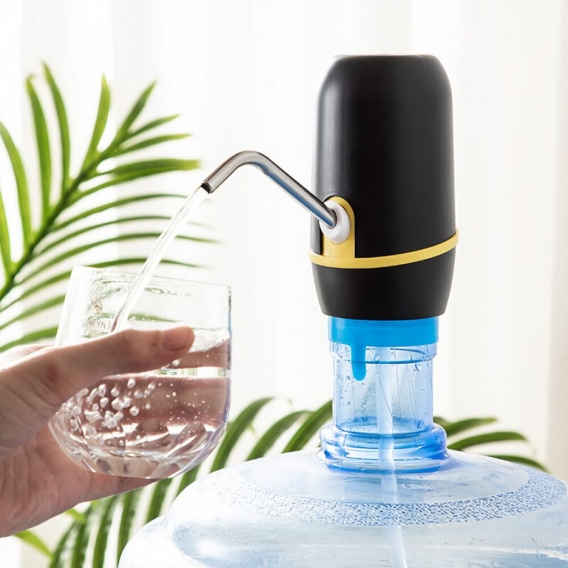 Wasserflaschenpumpe, Elektrische Trinkwasserpumpe, Wasserspender Farbe Schwarz