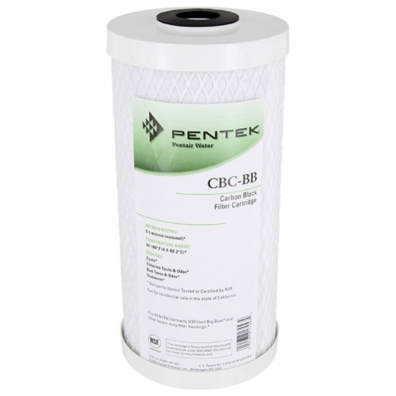 Pentek 10 Zoll Big Blue Carbon Block Wasserfilter CBC-BB 0,5 µm