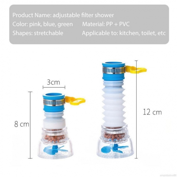 AcserGery Wasserhahnfilter 1pc / 3pcs Dusche Mulit-Function Wasserhahn spart Wasser und Reinigungswasser Design Home Küche Badez