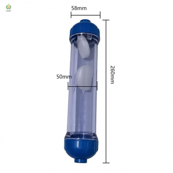 Pyzl Wasserfiltergehäuse DIY Fill T33 Shell Filterschlauch Transparente Umkehrosmose