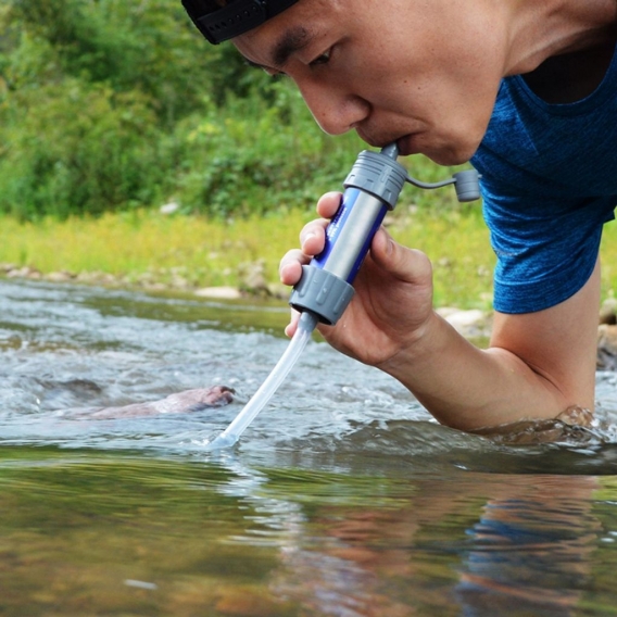 Wasserfilter Outdoor 10000 Gallonen Mini Tragbarer Camping Wasseraufbereitung Entfernt 99.99% Bakterien Filter auf 0,01 Microns 