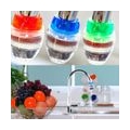 6PCS Mini Wasserhahn Wasserfilter Aktivkohle-runder Hahn Wasser Filter - Mini Home Coconut Aktivkohlefilter - Küche Werkzeug