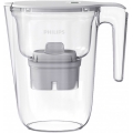 PHILIPS AQUA Wasserfilterkaraffe Mayflower 1,5 L, weiß