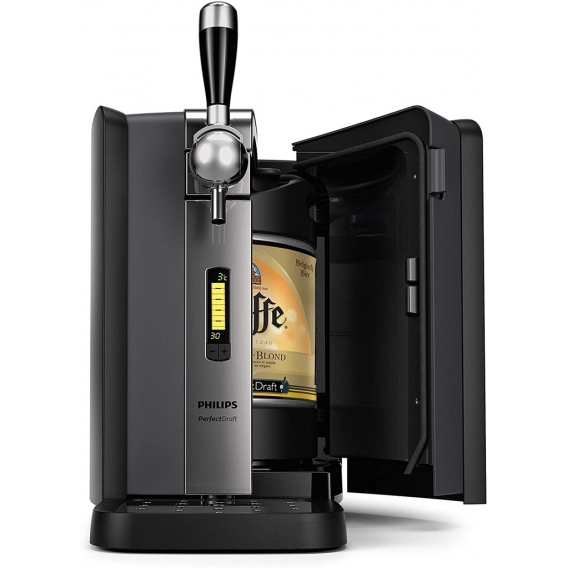 Philips HD3720/25 Perfect Draft Bierkühler, Bierzapfsystem, schwarz