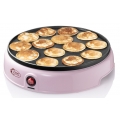 Bestron Poffertjes Maker im Retro Design, Mini Pfannkuchen Automat, mit Antihaftbeschichtung, Sweet Dreams, 800 W, Farbe: Rosa