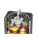 Clatronic DVG 3686 elektrischer 3in1 Döner-/Hähnchen und Schaschlik-Vertikal-Multigrill, für Hähnchen, Gyros oder Fleischspieße,