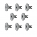 8x Korbrolle 40mmØ für AEG FAVCOP5450IW GB KDW1 403 806 2403 2603 50750VI Favorit G 300 F77420W0P F77420M0P F55412W0 F55412M0 F6