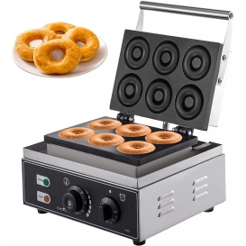 More about 50-300℃ Mini Donut Maker 7.5cm Donutmaschine 6 Löcher Doppelseitige Waffelkrapfenmaschine 1550W 220V