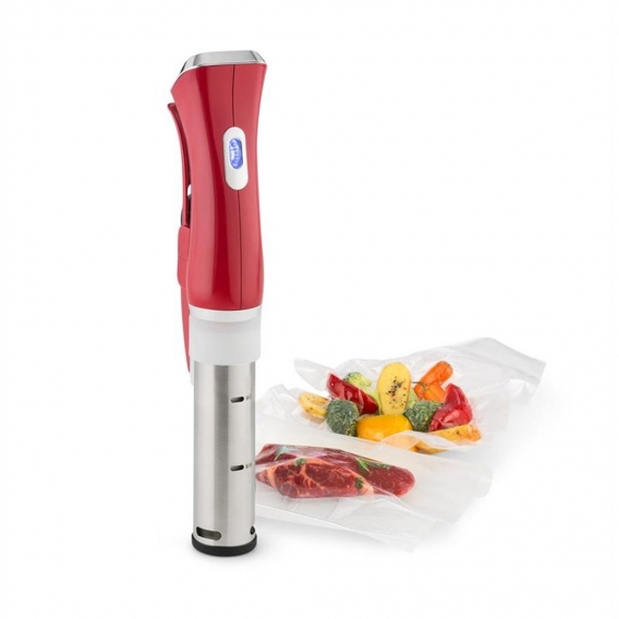 Quickstick Sous Vide Garer | Thermostat: 50-95 °C in 0,5 °C Schritten | Umwälzpumpe für 20 L | Edelstahl