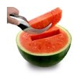 MELONENSCHNEIDER Wassermelone Schneider mit Gabel Edelstahl I GENIETTI ANGURELLO