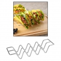 1 Stück Taco Halter Ständer Edelstahl Metall Taco Grill Rack Taco Shell Tablett Backofen Spülmaschinenfest Halten bis zu 4 Tacos