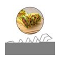 1 Stück Taco Halter Ständer Edelstahl Metall Taco Grill Rack Taco Shell Tablett Backofen Spülmaschinenfest Halten bis zu 4 Tacos