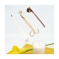 3x Kerzendocht-Trimmer, Scherenhaken Candlewick Dipper Snuffer, Kerzenzubehör-Set 3 in 1 Edelstahl-Schneidwerkzeug-Set für Heimg